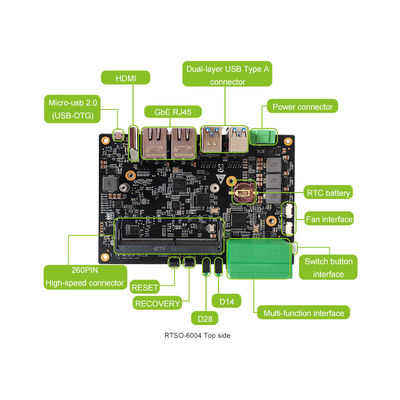 Nvidia Jetson TX2 NX RTSO-6004 Carrier Board Usado com o Jetson Nano Case pela Waveshare