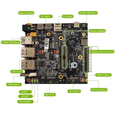 Jetson AGX Xavier Series Carrier Board para Nvidia Jetson Xavier AGX Dev Kit RTSO-1001