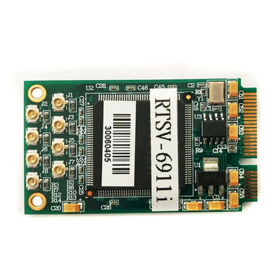 Cartão de captura de vídeo CVBS RTSV-6911i miniPCIe Video Board com 8 canais PAL/NTSC/RS170